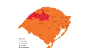 PELOTAS PERMANECE NA BANDEIRA LARANJA MAS A VERMELHA VOLTOU EM TRÊS REGIÕES