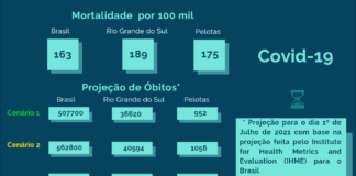 PELOTAS PODERÁ TER MAIS DE MIL MORTES POR COVID ATÉ 1º DE JULHO