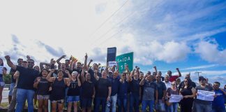 PROTESTO CONTRA O VALOR DOS PEDÁGIOS NO POLO RODOVIÁRIO DE PELOTAS