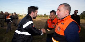 GOVERNADOR VISTORIA TRABALHOS DE COMBATE À ENCHENTE EM PELOTAS