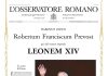 É LEÃO XIV: CARDEAL ROBERT FRANCIS PREVOST