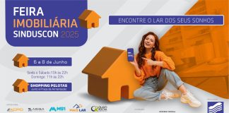 DE 6 A 8 DE JUNHO, SHOPPING PELOTAS SEDIA A FEIRA IMOBILIÁRIA DO SINDUSCON