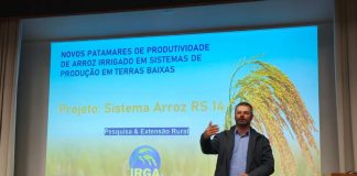 IRGA APRESENTA SISTEMA DE ARROZ RS 14 A PRODUTORES