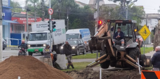 REQUALIFICAÇÃO DA AVENIDA FERNANDO OSÓRIO NA FASE FINAL