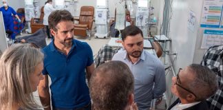 EM PELOTAS GOVERNADOR EDUARDO LEITE ENTREGA EQUIPAMENTOS AO HOSPITAL DA UCPEL E VISITA OBRAS DO NOVO PRONTO SOCORRO