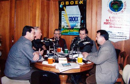 Nomes tradicionais da mesa de debates do ‘Treze Horas’: Carlos Alberto Chiarelli, Raul Domingos Farina, José Antônio Costa (Juca), Luis Carlos Vaz e Clayton Rocha.